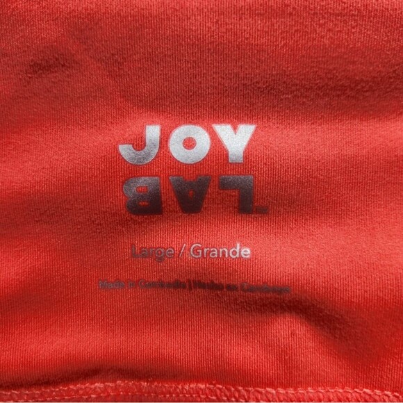 Joy lab perforated Dot legging bright Coral large athleisure comfortable workout - Picture 7 of 7